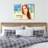 Klasse 2023 Foto-Abschluss für Hochschulabsolvente Leinwanddruck (Insitu (Schlafzimmer))