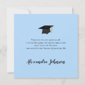 Klasse 2023 Foto Abschluss Vielen Dank Dankeskarte (Rückseite)