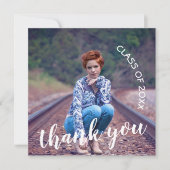 Klasse 2023 Foto Abschluss Vielen Dank Dankeskarte (Vorderseite)