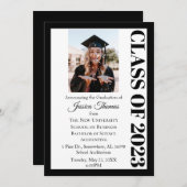 Klasse 2023 Foto Uni-Abschluss Einladung (Vorne/Hinten)