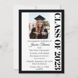 Klasse 2023 Foto Uni-Abschluss Einladung