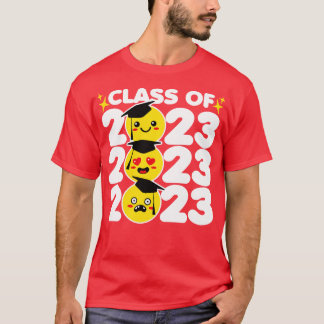 Klasse 2023 Funny Kawaii Faces T-Shirt