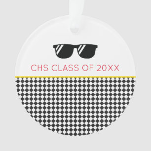 KLASSE 2023 Grad School Colors Sonnenbrille Name Ornament