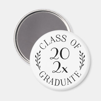 Klasse 2023 Graduate Chic Black Typografy Magnet