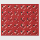 Klasse 2023 Graduate Red Geschenkpapier (Flach)