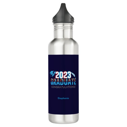 Klasse 2023-Graduiertendesign Edelstahlflasche (Links)