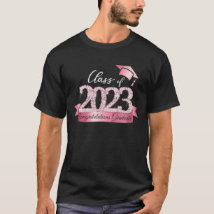 Klasse 2023 Herzlichen Glückwunsch Graduate Pink B T-Shirt