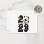 Klasse 2023 Hochrangiges Fußballgeschenk für Absch Mitteilungskarte (Vorderseite/Rückseite Beispiel)