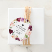 Klasse 2023 Lila Blumenstuhl-Abschluss Geschenkanhänger (Beispiel)