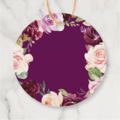 Klasse 2023 Lila Blumenstuhl-Abschluss Geschenkanhänger (Rückseite)