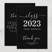 Klasse 2023 Moderner Abschluss Dankeschön Karte (Vorne/Hinten)
