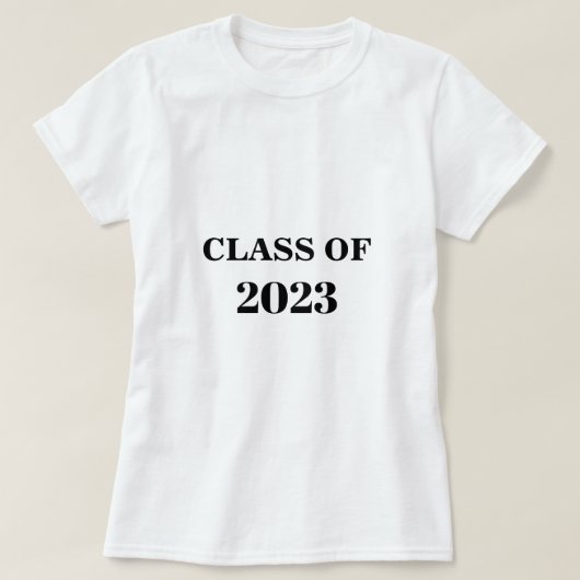 Klasse 2023 Moderner einfacher Minimaler Abschluss T-Shirt (Design vorne)