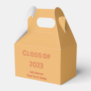 Klasse 2023 Orange- und Rot-Orange-Abschluss Geschenkschachtel