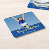 Klasse 2023, rechteckiger pappuntersetzer (angewinkelt)