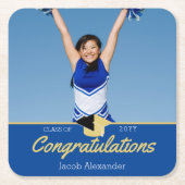 Klasse 2023, rechteckiger pappuntersetzer (Vorderseite)