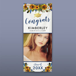 Klasse 2023 | Sonnenblumen Glückwünsche Abschluss Banner