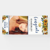 Klasse 2023 | Sonnenblumen Glückwünsche Abschluss Banner (Horizontal)