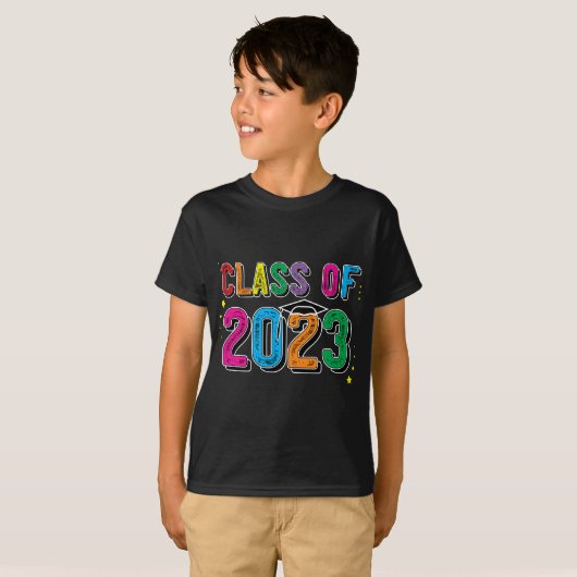 KLASSE 2023 T Abschluss Senior First Day of Sch T-Shirt (Vorne ganz)