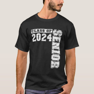Klasse 2024 2024 Abschluss oder erster Tag T-Shirt