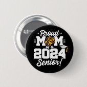 Klasse 2024 Abschluss Cheer Mama Senior 2024 Button (Vorne & Hinten)