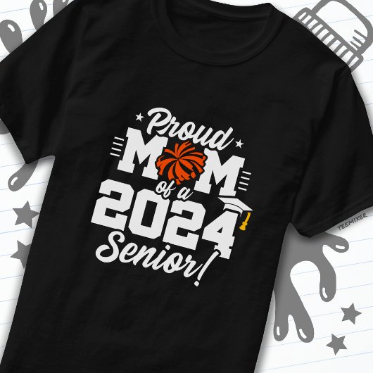 Klasse 2024 Abschluss Cheer Mama Senior 2024 T-Shirt