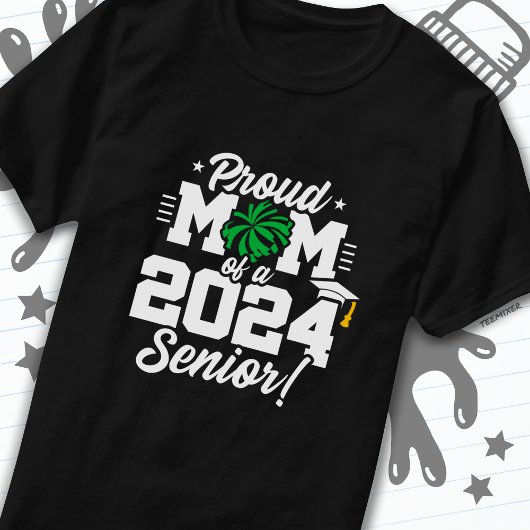 Klasse 2024 Abschluss Cheer Mama Senior 2024 T-Shirt