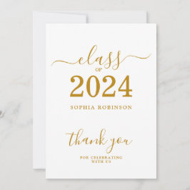 Klasse 2024 Abschluss Dankeschön Karte