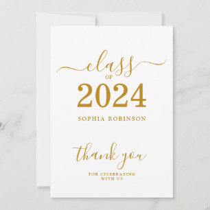 Klasse 2024 Abschluss Dankeschön Karte