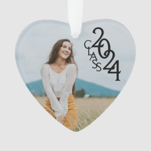 Klasse 2024 Abschluss Foto Ornament