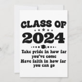 Klasse 2024 Abschluss Geschenke Personalisiert Einladung (Vorderseite)