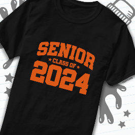 Klasse 2024 Abschluss in der Hochschule Senior 202 T-Shirt