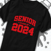 Klasse 2024 Abschluss in der Hochschule Senior 202 T-Shirt