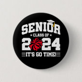 Klasse 2024 Cheerleader Squad Cheer Senior 2024 Button (Vorderseite)