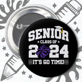 Klasse 2024 Cheerleader Squad Cheer Senior 2024 Button