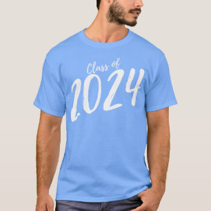 Klasse 2024 Einfache Typografie 2024 Entwurf für C T-Shirt