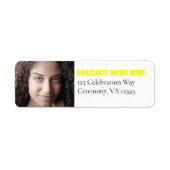 Klasse 2024 Foto-Adressetikett für Hochschulabsolv (Vorne)