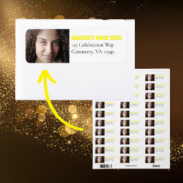 Klasse 2024 Foto-Adressetikett für Hochschulabsolv