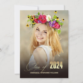 Klasse 2024 | Foto Graduation Party Einladung