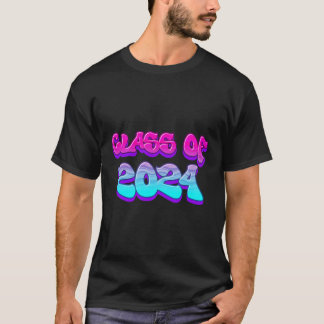 Klasse 2024 für Senioren der Oberstufe Graffito T-Shirt