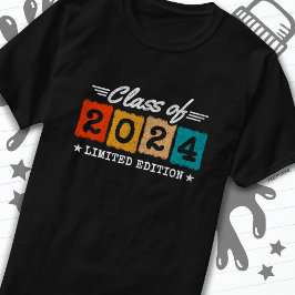 Klasse 2024 Graduate Retro Senior Abschluss T-Shirt