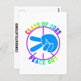 Klasse 2024 Herzlichen Glückwunsch Abschluss Grad  Postkarte