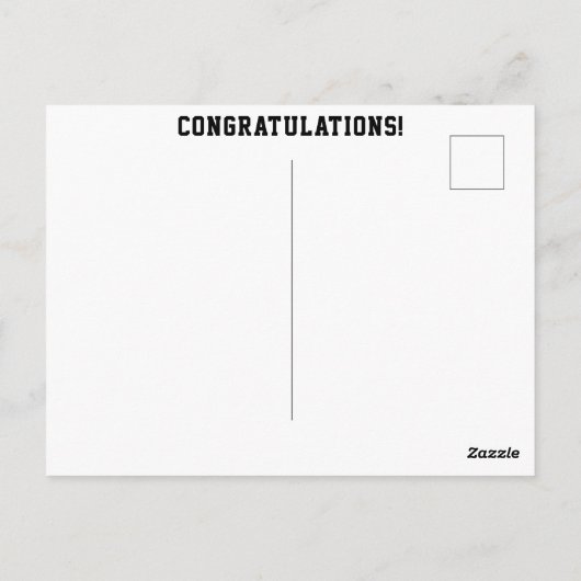 Klasse 2024 Herzlichen Glückwunsch Abschluss Grad Postkarte (Rückseite)