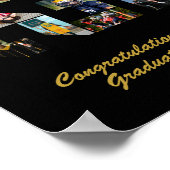 Klasse 2024 Hochrangige Abschluss-FotoCollage Poster (Ecke)