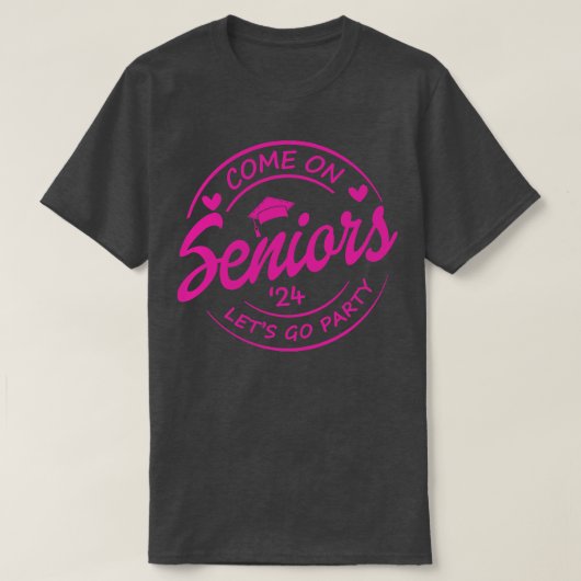 Klasse 2024 Hochrangige Geschenke Funny Seniors 20 T-Shirt (Design vorne)