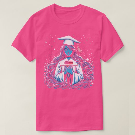 Klasse 2024 Hoher Abschluss 4. Juli Funny T-Shirt (Design vorne)