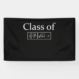 Klasse 2024 Math Geek Pi 8. Klasse Abschluss Banner