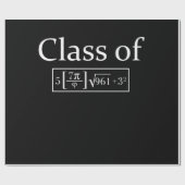 Klasse 2024 Math Geek Pi 8. Klasse Abschluss Geschenkpapier (Flach)