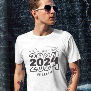 Klasse 2024 mit Namen T-Shirt