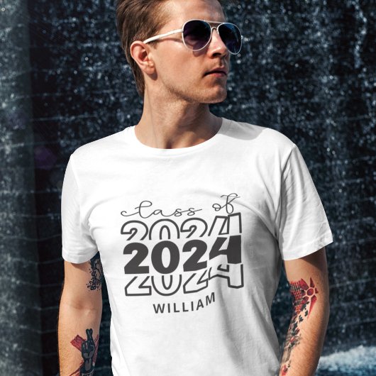 Klasse 2024 mit Namen T-Shirt
