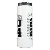 Klasse 2024 Moderner Abschluss Thermosbecher (Rückseite)